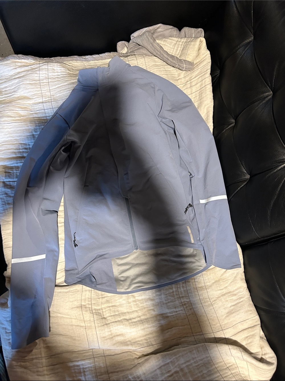 REI Light Gray Softshell Utility Jacket